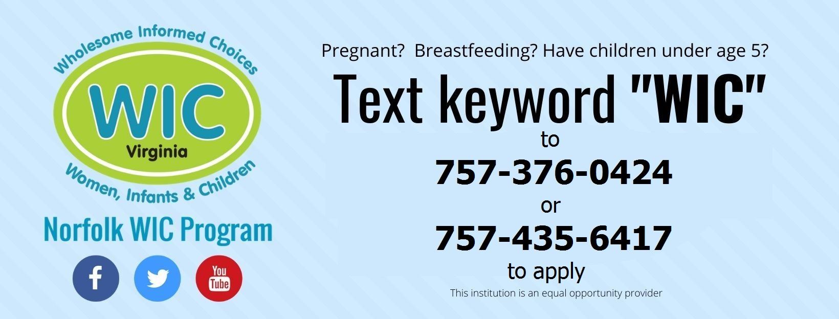 Norfolk Department of Public Health WIC Program | City of Norfolk, Virginia
