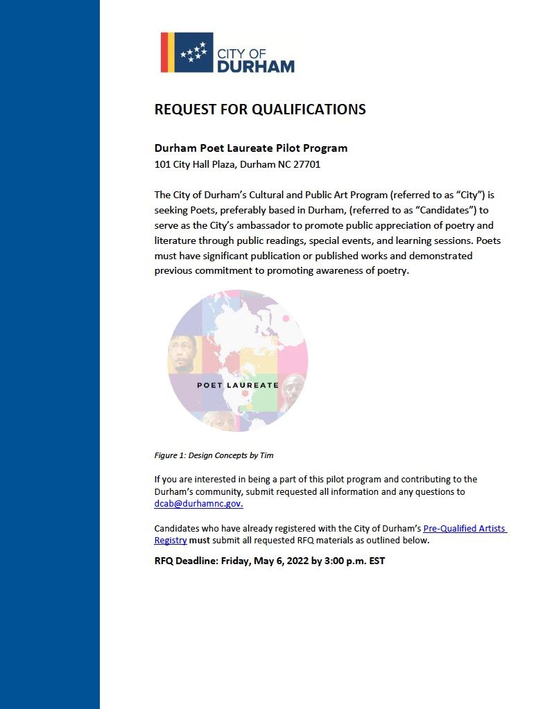 Durham Poet Laureate Pilot Program