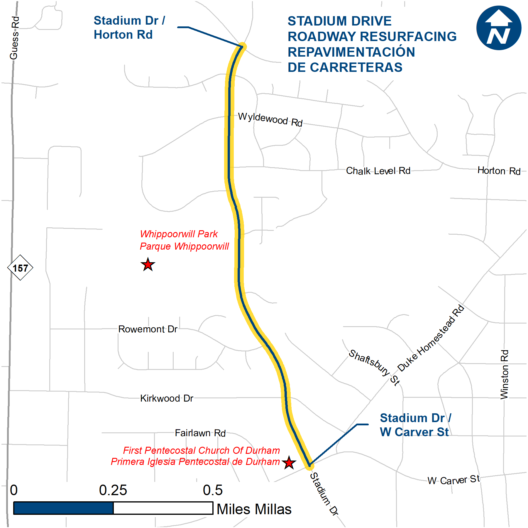 Stadium Dr. Resurfacing | Durham, NC