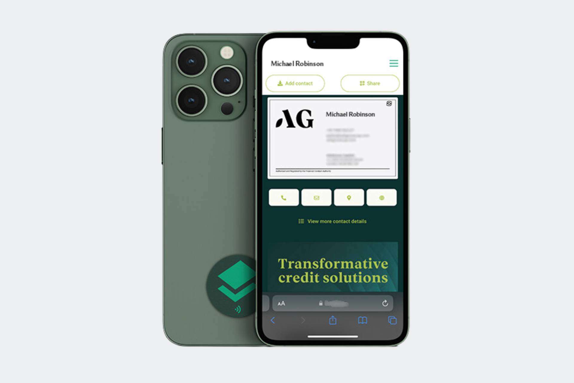 One of the best digital business card options for individual users and corporations